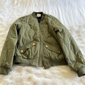 Sezane bomber NWOT FR 38 US 6 olive
